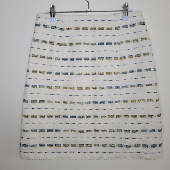 LOFT Bohemian Boucle A-Line Midi Skirt Size 2 /‎ 28 inch - Picture 5 of 11